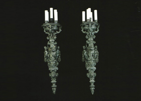 Caldwell Chandelier and Wall Appliques